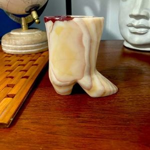 Vintage Onyx marble mini boot